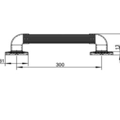 Alternative view of Barra de Apoio de PVC 30 cm
