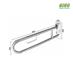 Barra Inox Articulada c papeleira Wog