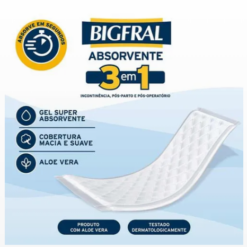 Alternative view of Absorvente Bigfral unissex 20 unidades