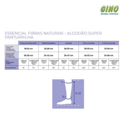 Meia 3/4 20-30 mmHg Algodão Super Sigvaris 