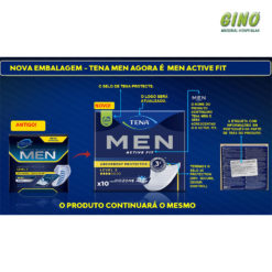 Absorvente Tena For Men Level 2 com 10 unidades