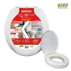 Assento elevado com tampa slim Mebuki 7,5cm