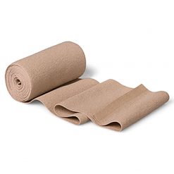 Putter Flex - Hartmann é Bandagem bi-elástica, fina, bege, de curta tração, com elasticidade têxtil, proporciona uma pressão funcional elevada com pressão reduzida em descanso; exerce compressão mesmo após uso prolongado, pode ser lavada a 95ºC e esterilizada (vapor 134ºC).