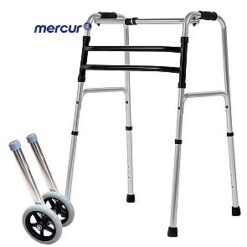 Andador fixo com 02 Rodas Mercur - 130kg.