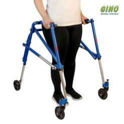 Andador Posterior de Alumínio com 4 Rodas