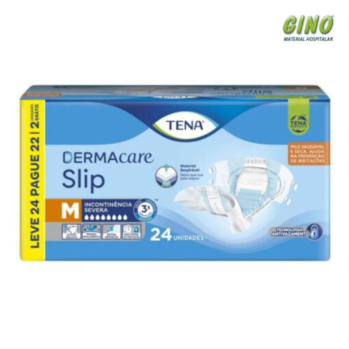 Fralda Tena Slip Dermacare M 24 Unidades