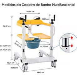 Alternative view of Cadeira de transferência multifuncional longevitech