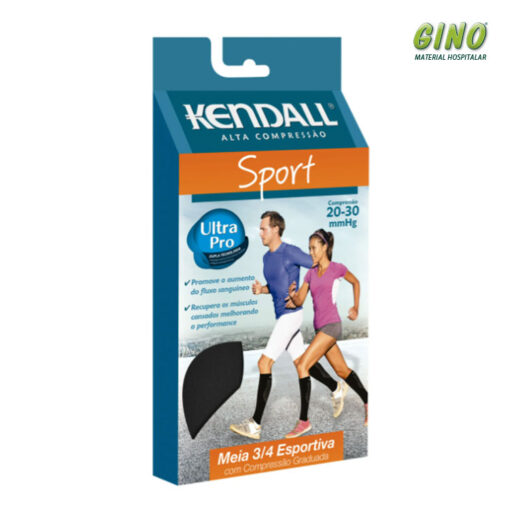 Meia ¾ Kendall Sport 20-30 MMHG