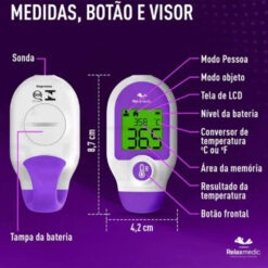 Termômetro Digital Infravermelho Go Fast