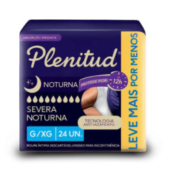 Roupa Íntima Descartável Noturna Plenitud G-EG 24 unidades