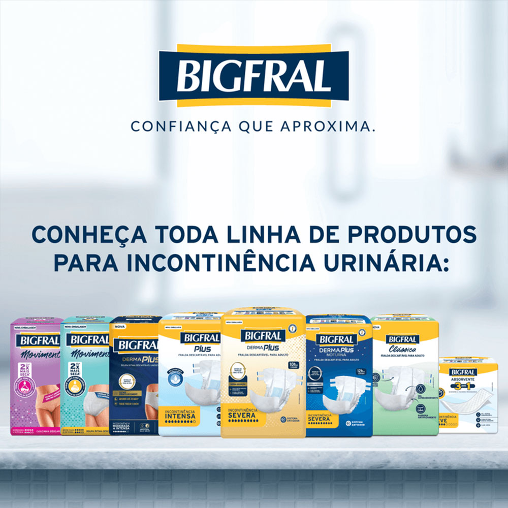 Bigfral Derma Plus Roupa Íntima Descartável G-XG 16 Unidades Pacote Econômico